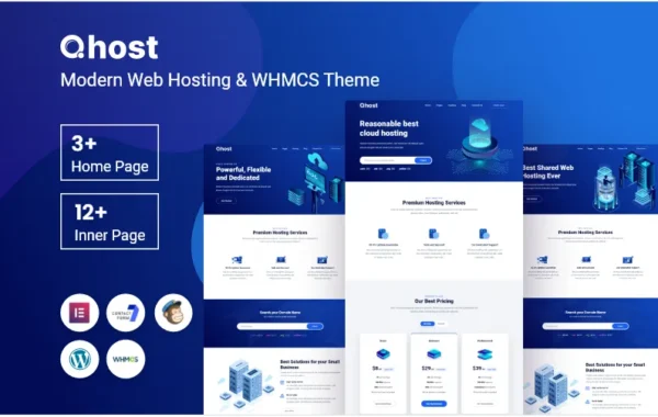 Qhost – Modern Web Hosting & WHMCS WordPress Theme