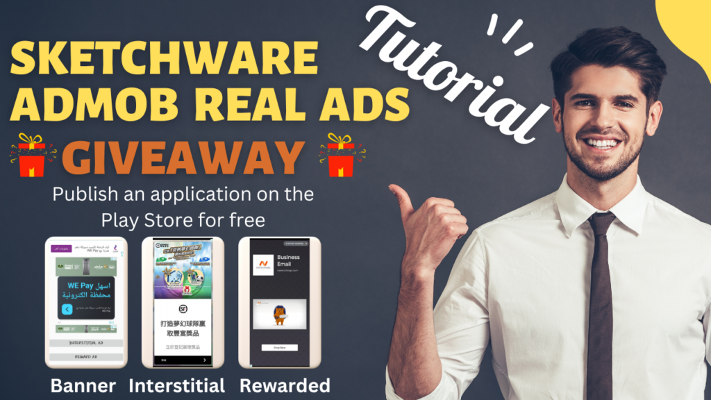 sketchware admob real ads Giveaway play store